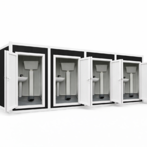 Seyyar Tuvalet Kabini Wc-Duş 115×400 Antrasit